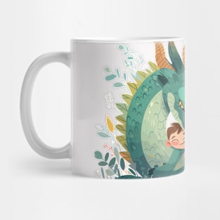 Adorable Dragon Animal Loving Cuddle Embrace Children Kid Tenderness Mug